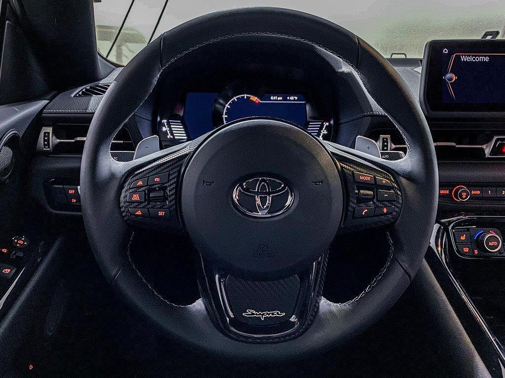 "Supra" Steering Wheel Trim Overlays (Full Set) - 2020+ Supra
