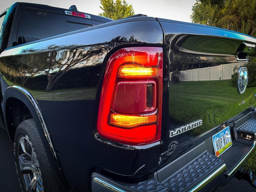 Tail Light Overlays - 2019-2022 RAM 1500 (w/ Blind Spot and Cross Path Detection)
