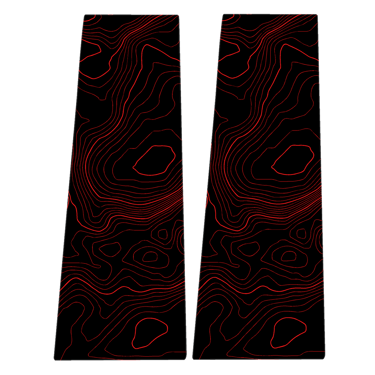 Topographic B Pillar Overlays - 2024+ Ranger