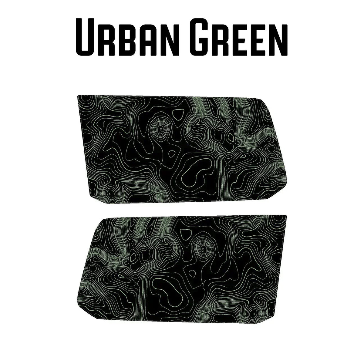 Topographic Rear Window Map Overlays (Solid) - 2024+ Land Cruiser