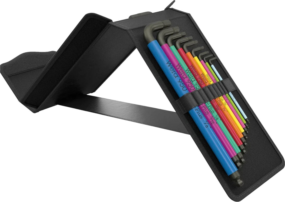 Wera 05133286001 Big Pack Multicolor Hex-Plus Metric & Imperial L-Key Set (19 Pieces)