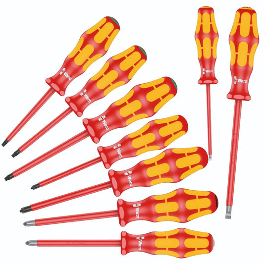 Wera 160 i/162 i/167 i/9 Kraftform VDE Insulated Screwdriver Set 05133355001