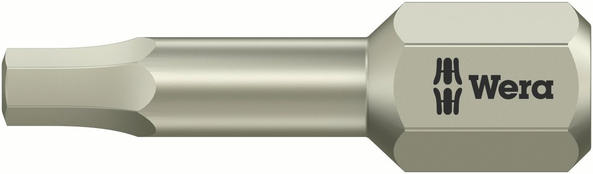 Wera 3840/1 TS SW Stainless Steel Hex Screwdriver Bit 05075604001