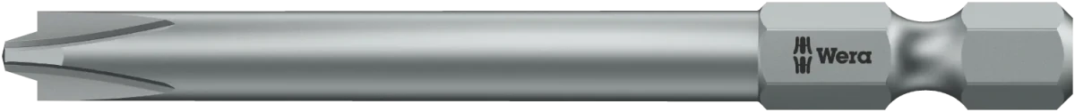 Wera 851/4 PH/S #2 PlusMinus Screwdriver Bit, 1/4" Hex x 70mm (05059721001)