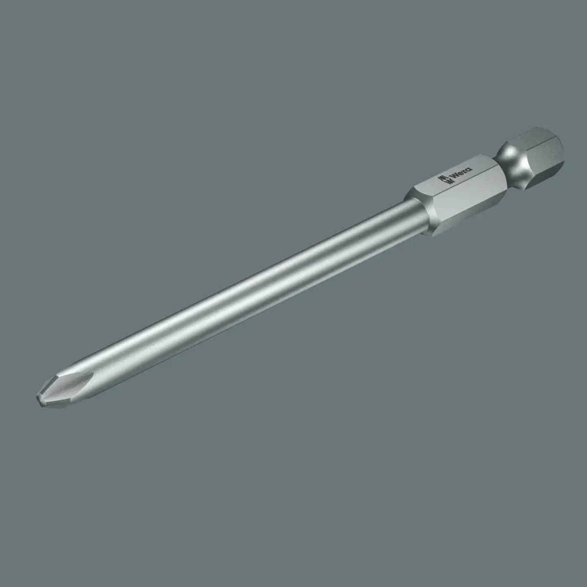 Wera 851/4 PH/S #2 PlusMinus Screwdriver Bit, 1/4" Hex x 70mm (05059721001)