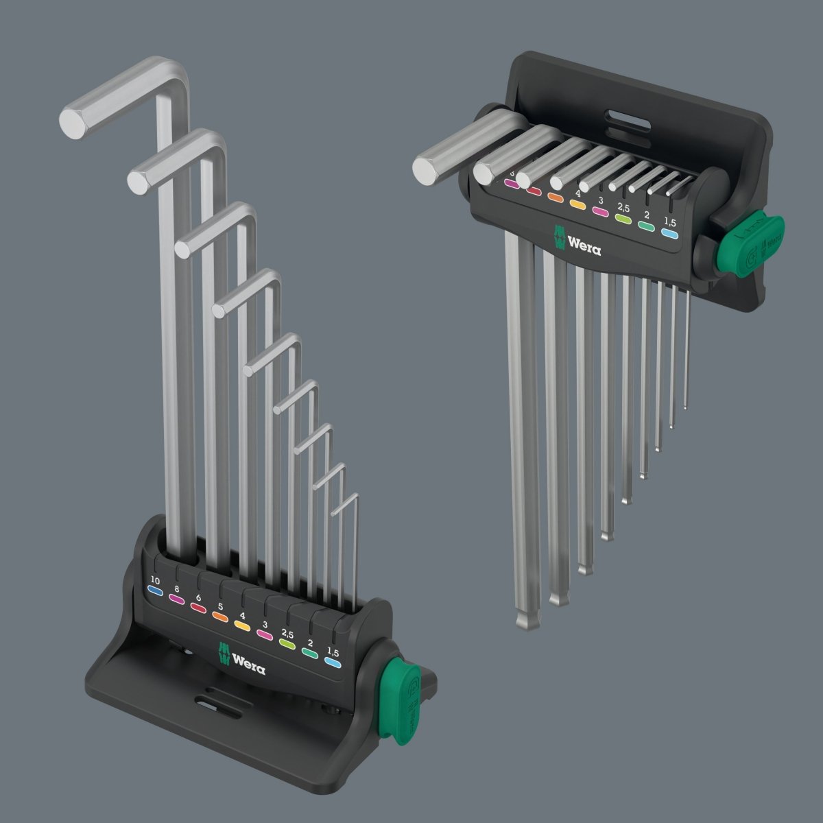 Wera 950/9 Hex-Plus 8 Chrome Plated L-Key Set Metric 05022102001