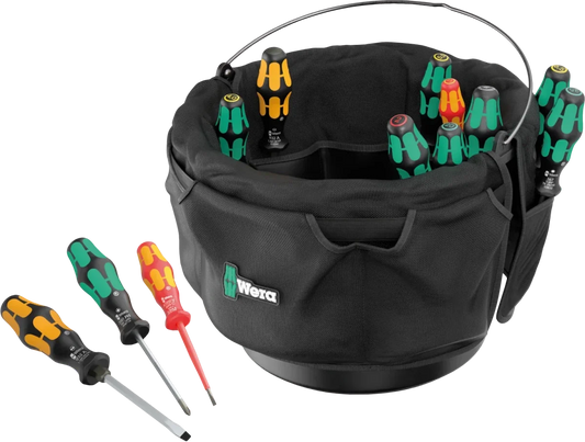 Wera 9559 Tool Bucket Organizer Screwdriver Set 1 (12-Piece)