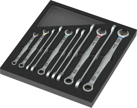 Wera 9735 Foam Insert 6007 Joker Set 1 Ratcheting Wrench Set (12 Pc)