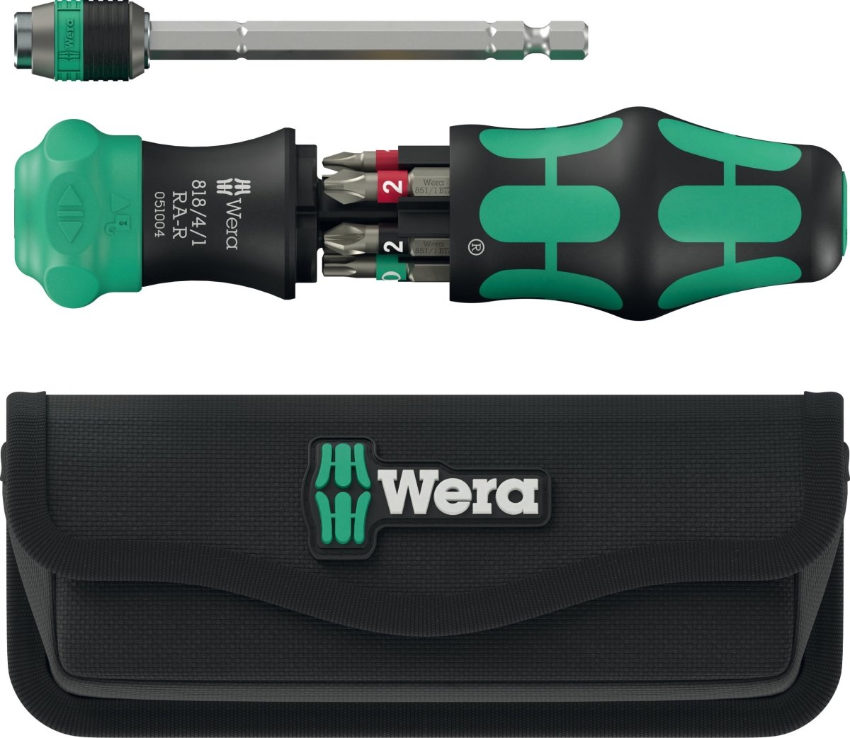Wera Kraftform Kompakt 20 RA-R Ratcheting Screwdriver Set With Pouch 05051514001