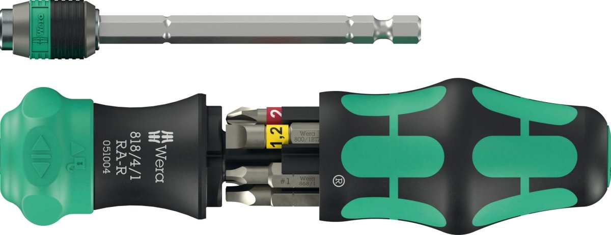 Wera Kraftform Kompakt 26 RA-R Ratcheting Screwdriver Set With Pouch 05051516001