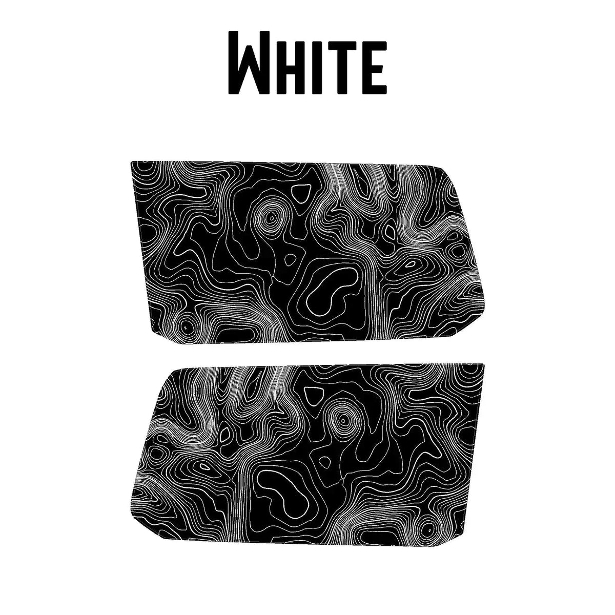 Topographic Rear Window Map Overlays (Solid) - 2024+ Land Cruiser