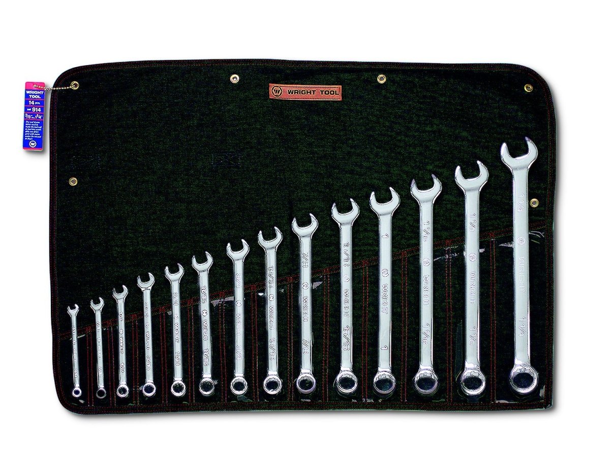 Wright Tool WRIGHTGRIP® 2.0 12 Point Combination Wrench Set 14 Piece SAE 914